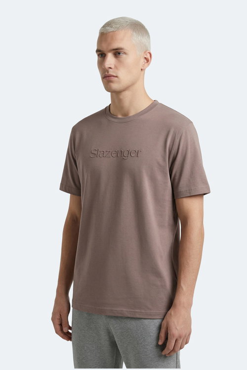 Slazenger ZURANIS Erkek Kahve Tişört