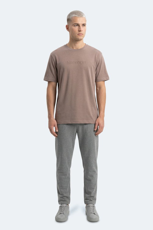 Slazenger ZURANIS Erkek Kahve Tişört