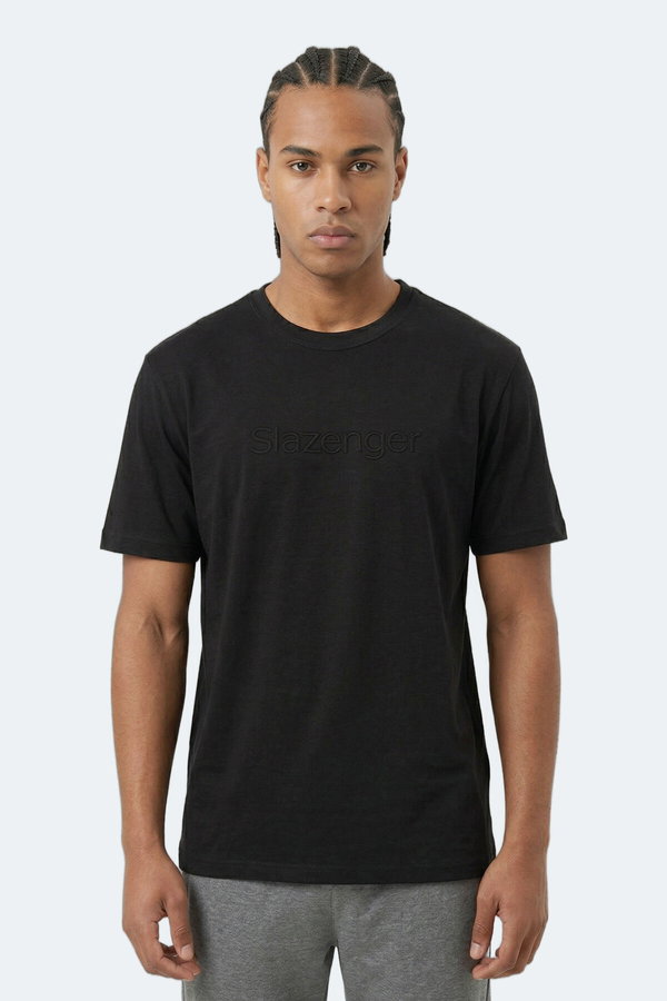 Slazenger ZURANIS Erkek Siyah Tişört