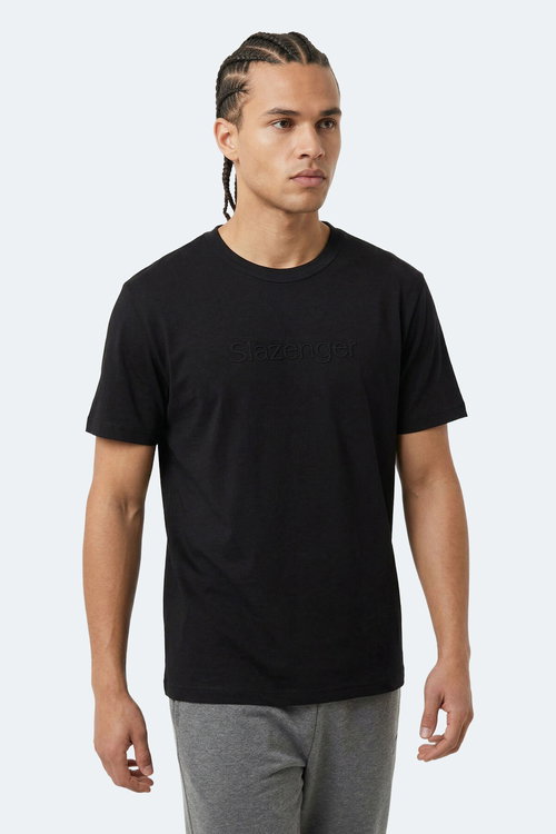Slazenger ZURANIS Erkek Siyah Tişört