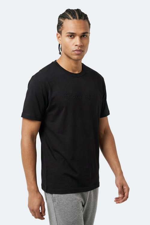 Slazenger ZURANIS Erkek Siyah Tişört