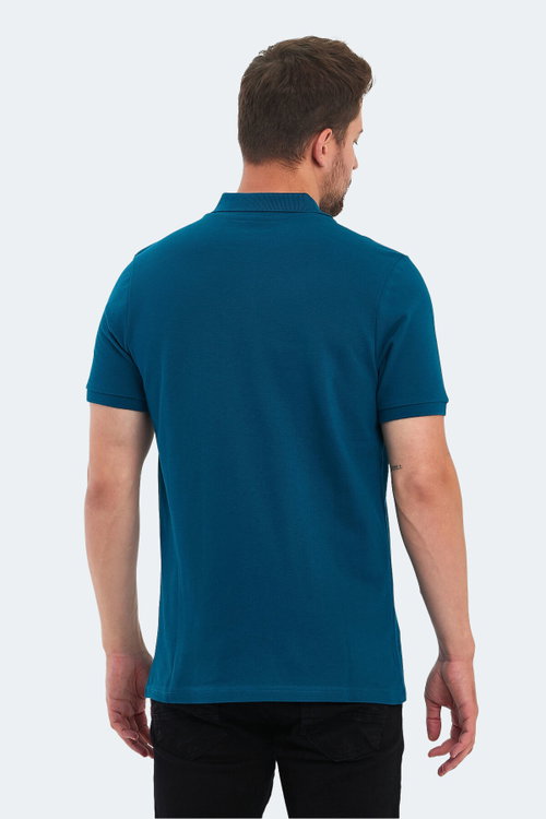 Slazenger SOHO I Erkek Polo Yaka Petrol Tişört