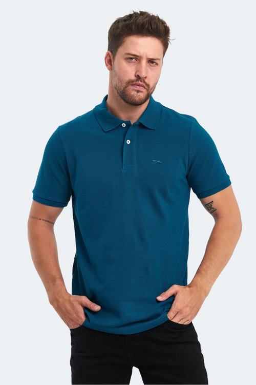 Slazenger SOHO I Erkek Polo Yaka Petrol Tişört