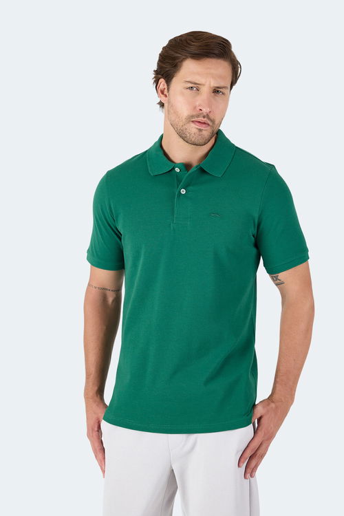 Slazenger SOHO I Erkek Polo Yaka Yeşil Tişört