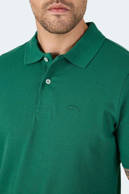 Slazenger SOHO I Erkek Polo Yaka Yeşil Tişört