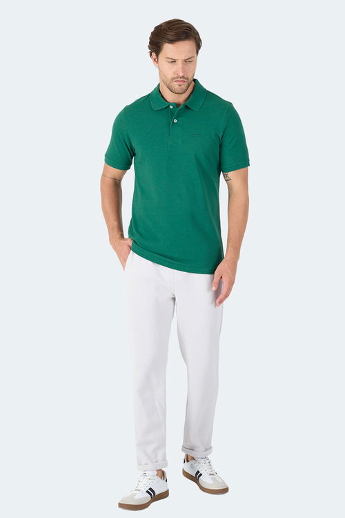 Slazenger SOHO I Erkek Polo Yaka Yeşil Tişört