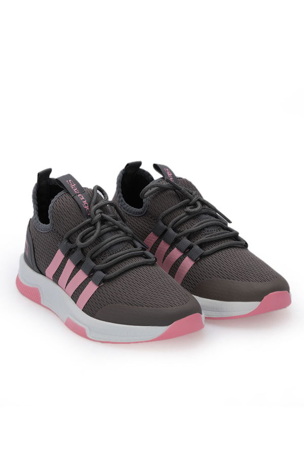 TUESDAY I K Unisex Sneaker Ayakkabı Koyu Gri / Pembe