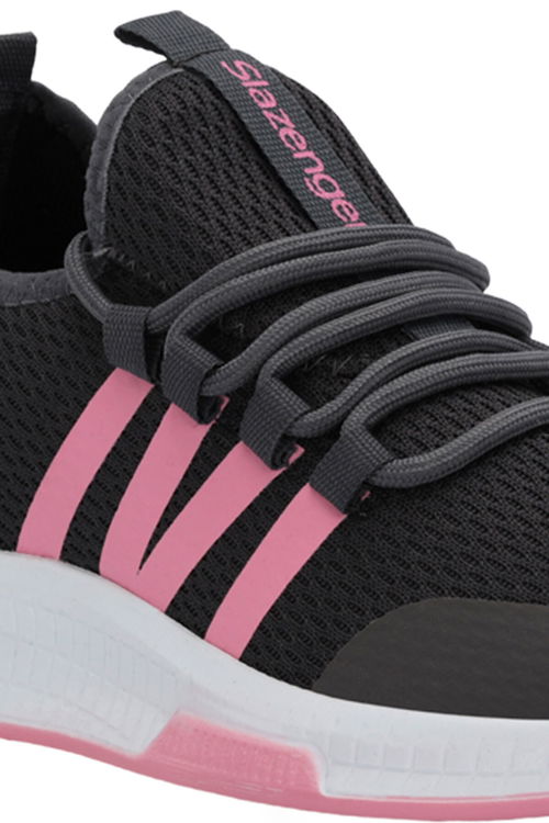 Slazenger TUESDAY I Kadın Koyu Gri / Pembe Koşu & Yürüyüş Spor Ayakkabısı