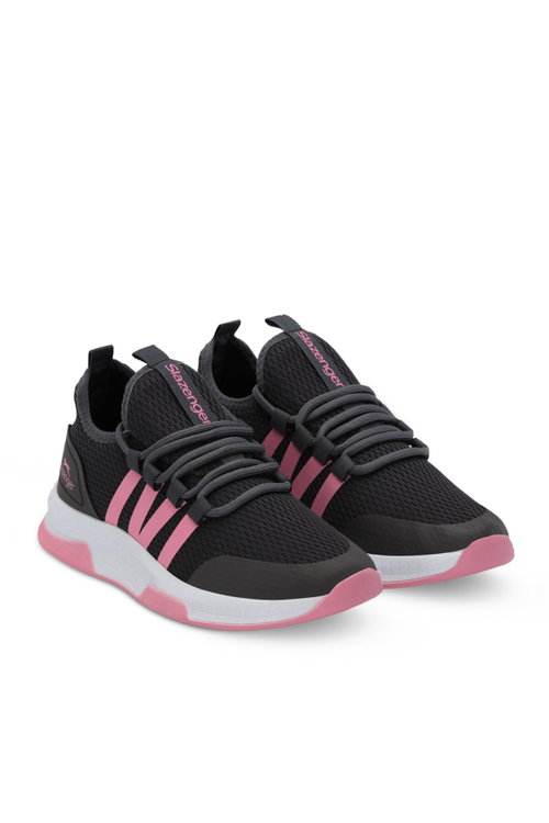 Slazenger TUESDAY I Kadın Koyu Gri / Pembe Koşu & Yürüyüş Spor Ayakkabısı