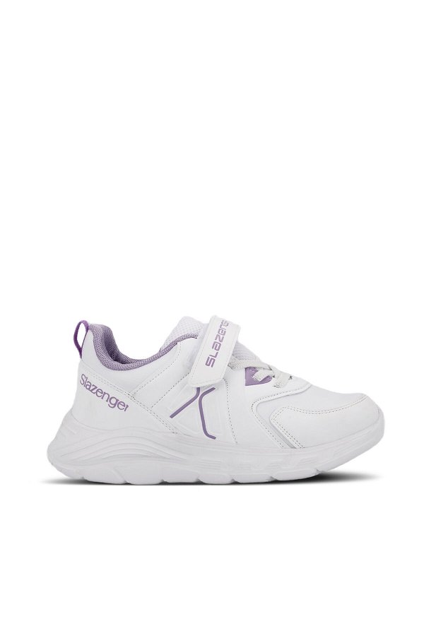 Slazenger VACATION I Sneaker Kız Çocuk Ayakkabı Beyaz / Mor