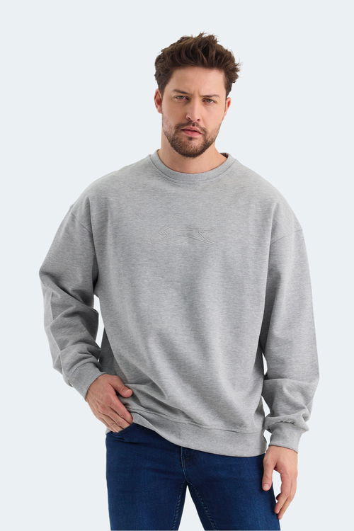 VADIK Oversıze Erkek Sweatshirt Gri