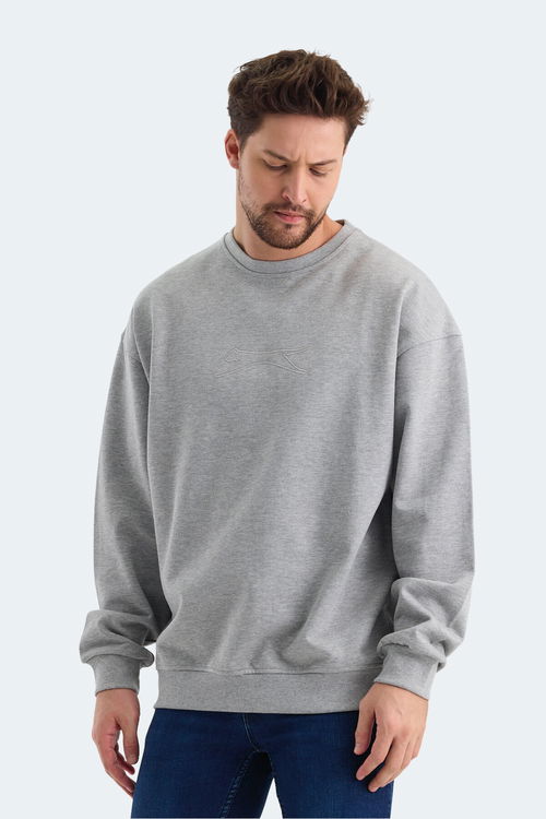 VADIK Oversıze Erkek Sweatshirt Gri