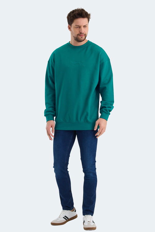 VADIK Oversıze Erkek Sweatshirt Petrol