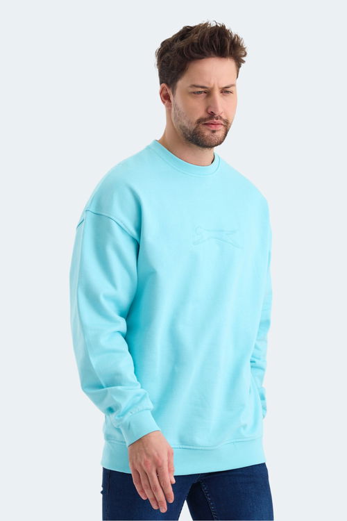 VADIK Oversıze Erkek Sweatshirt Turkuaz