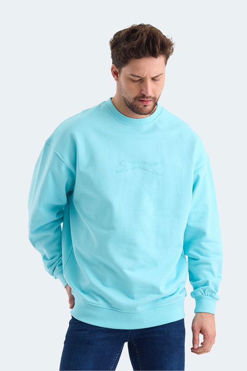 VADIK Oversıze Erkek Sweatshirt Turkuaz