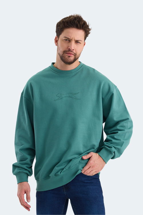 VADIK Oversıze Erkek Sweatshirt Yeşil