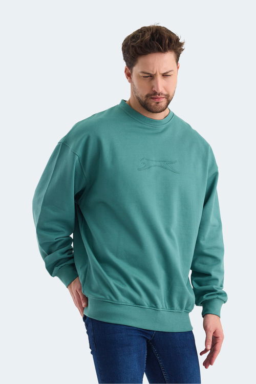 VADIK Oversıze Erkek Sweatshirt Yeşil