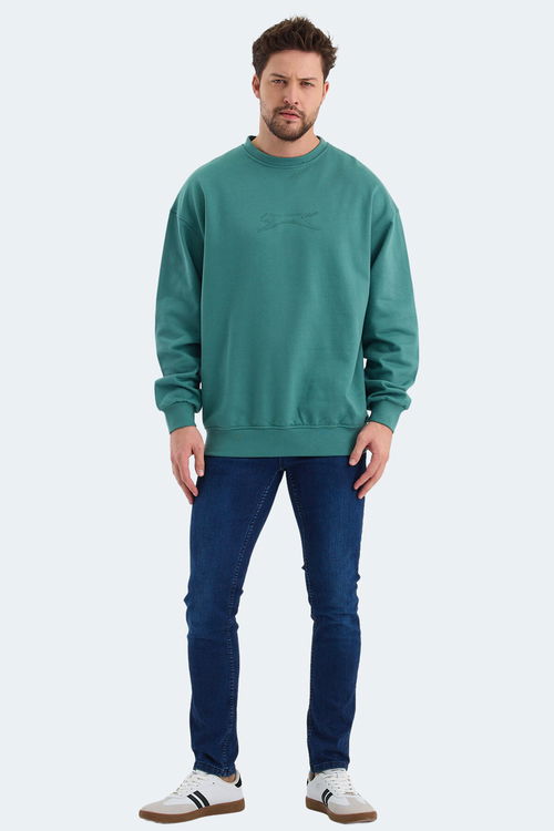 VADIK Oversıze Erkek Sweatshirt Yeşil