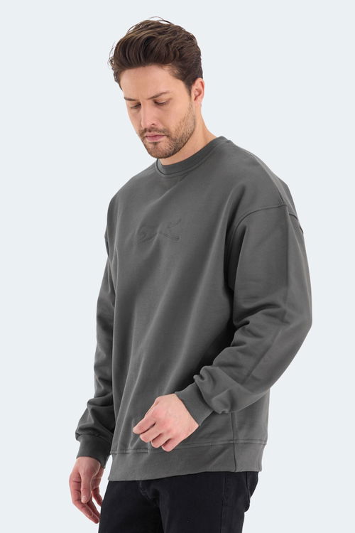 VADIK OVERSIZE Erkek Sweatshirt Haki