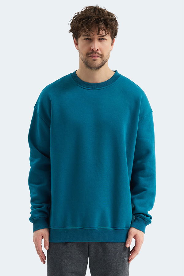 Slazenger VADIM Unisex Oversıze Petrol Sweatshırt