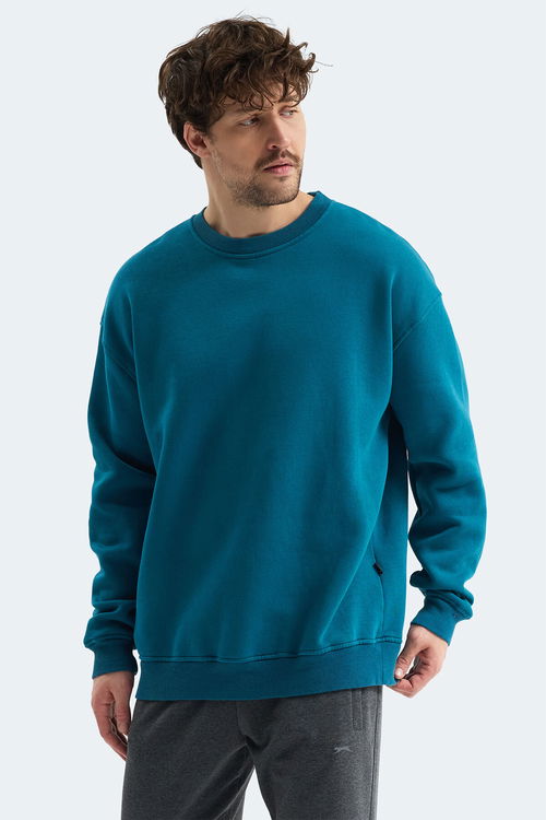 Slazenger VADIM Unisex Oversıze Petrol Sweatshırt