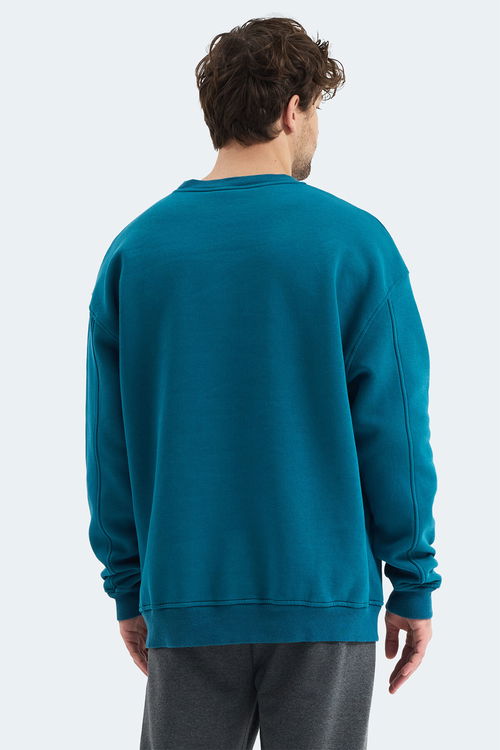 Slazenger VADIM Unisex Oversıze Petrol Sweatshırt