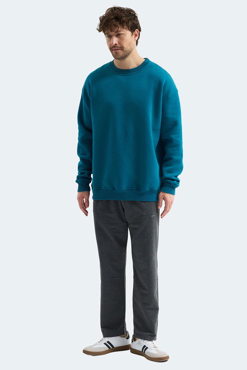 Slazenger VADIM Unisex Oversıze Petrol Sweatshırt