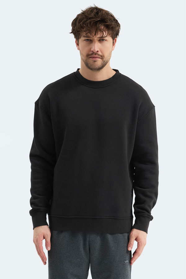 Slazenger VADIM Unisex Oversıze Siyah Sweatshırt