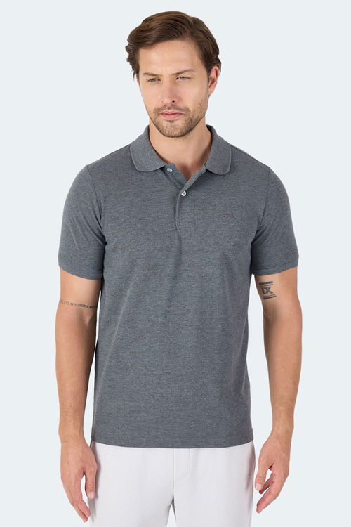 Slazenger VALE KTN Erkek Tişört Antrasit