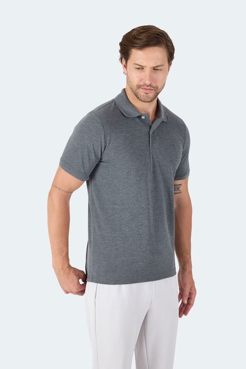 Slazenger VALE KTN Erkek Tişört Antrasit