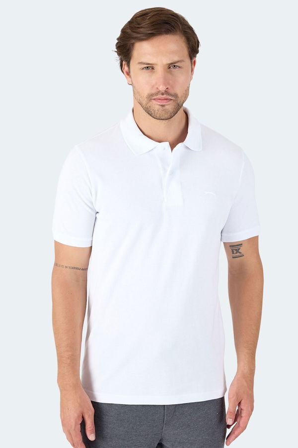 Slazenger VALE KTN Erkek Tişört Beyaz