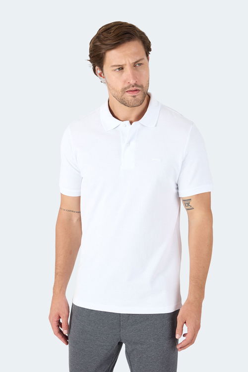 Slazenger VALE KTN Erkek Tişört Beyaz