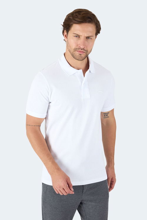 Slazenger VALE KTN Erkek Tişört Beyaz