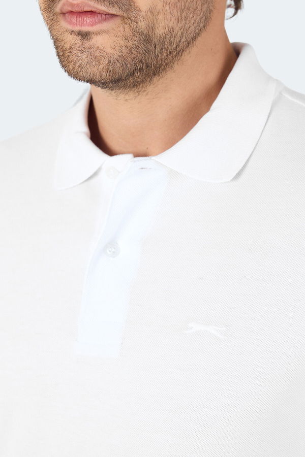Slazenger VALE KTN Erkek Tişört Beyaz