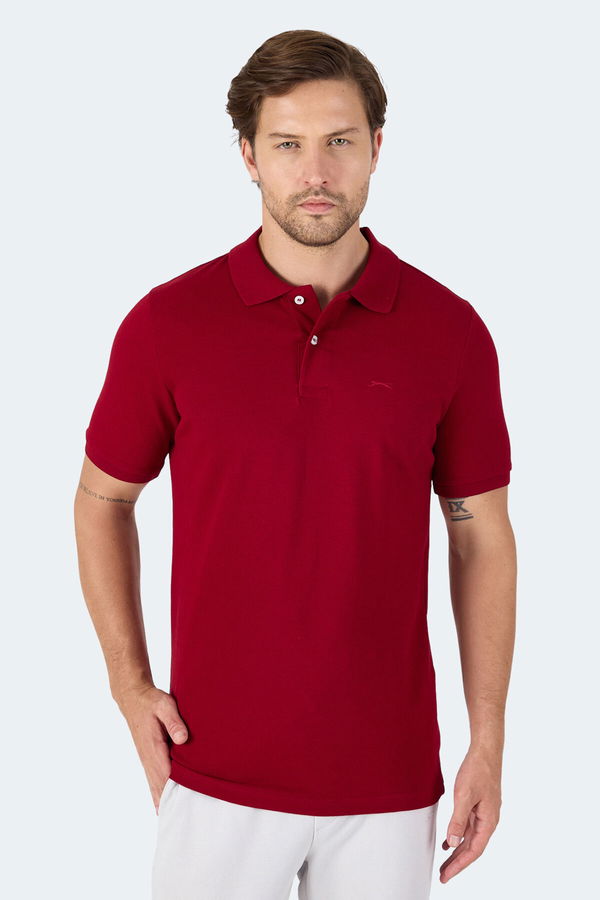 Slazenger VALE KTN Erkek Tişört Bordo