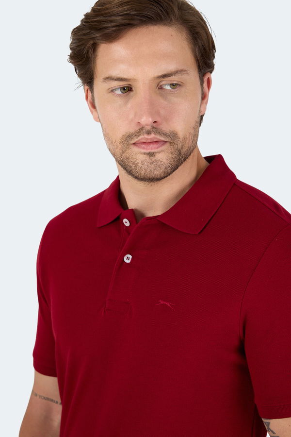 Slazenger VALE KTN Erkek Tişört Bordo
