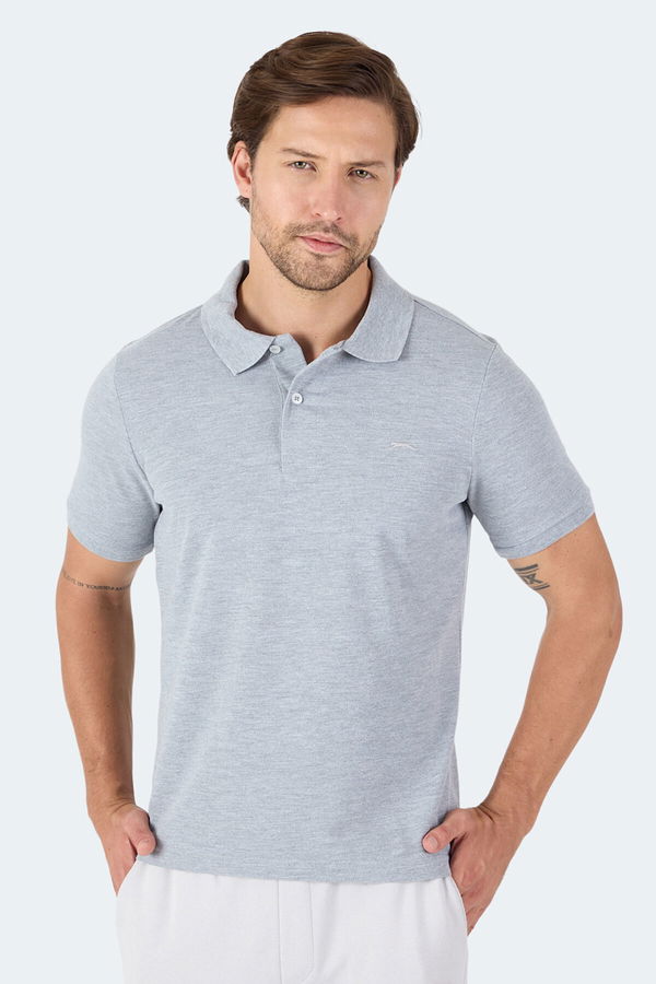 Slazenger VALE KTN Erkek Tişört Gri