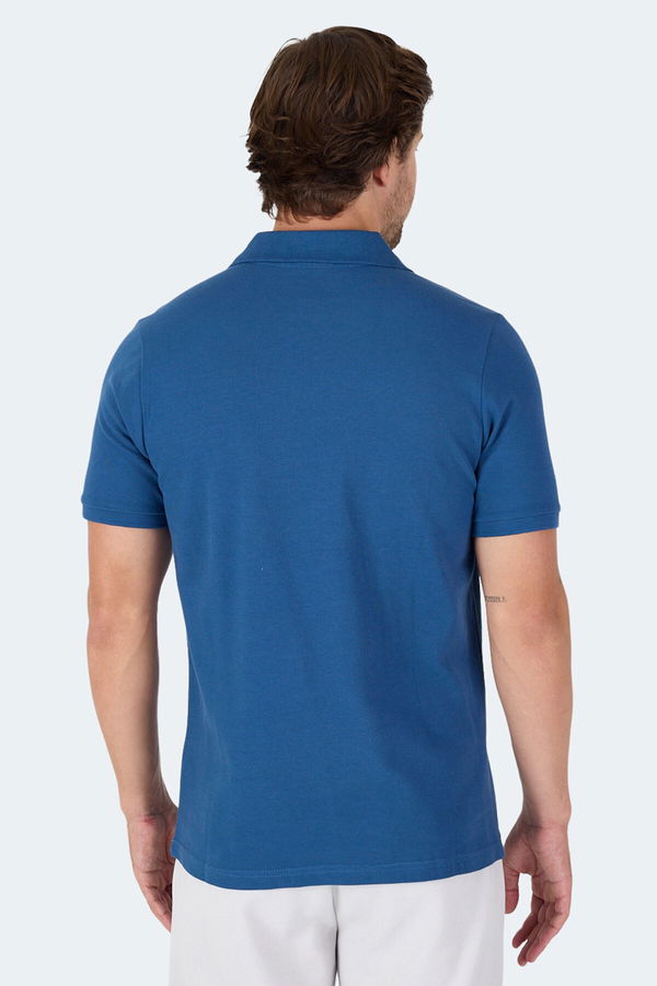Slazenger VALE KTN Erkek Tişört Saks Mavi
