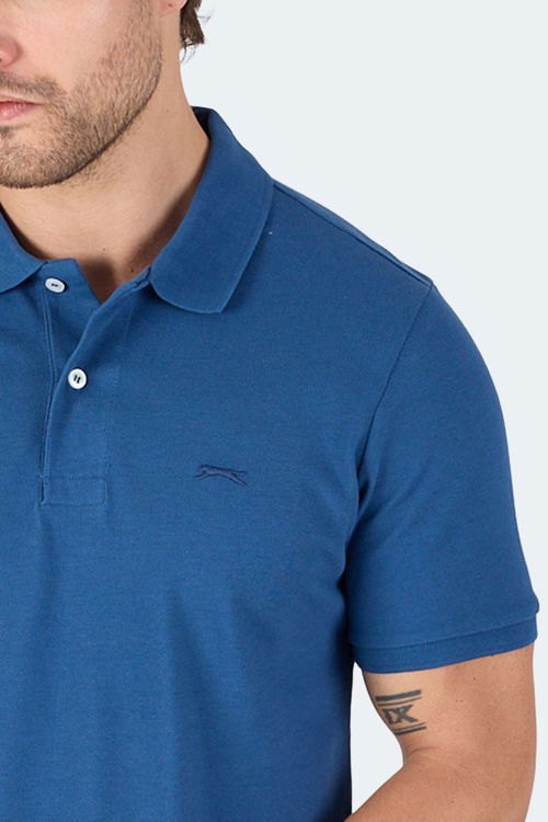 Slazenger VALE KTN Erkek Tişört Saks Mavi