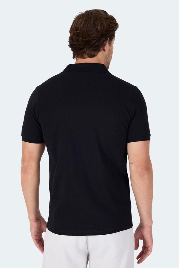 Slazenger VALE KTN Erkek Tişört Siyah