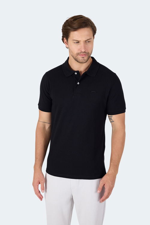 Slazenger VALE KTN Erkek Tişört Siyah