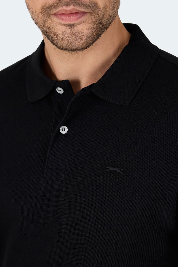 Slazenger VALE KTN Erkek Tişört Siyah
