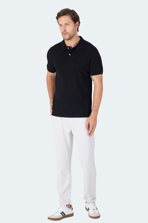 Slazenger VALE KTN Erkek Tişört Siyah
