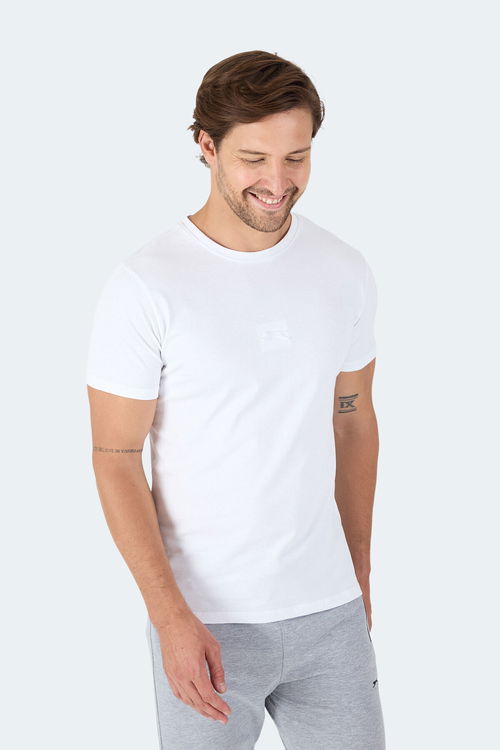 Slazenger VANN IN Erkek Beyaz Tişört