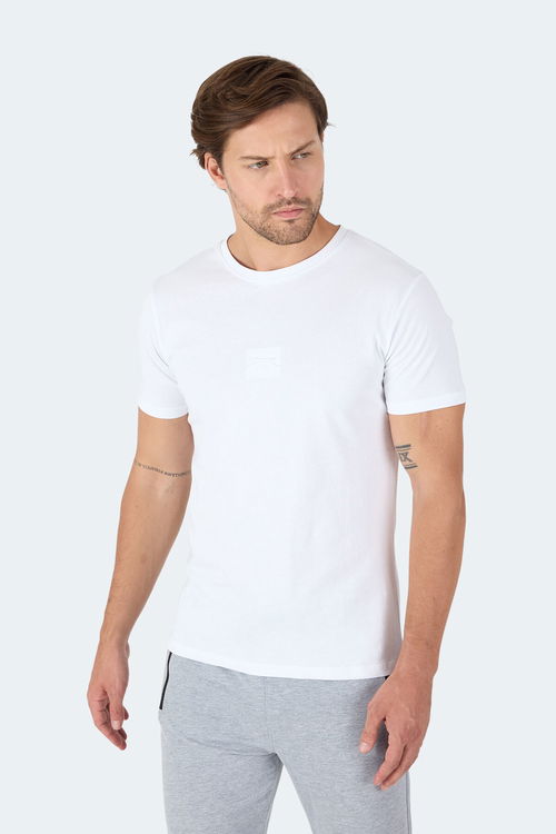 Slazenger VANN IN Erkek Beyaz Tişört