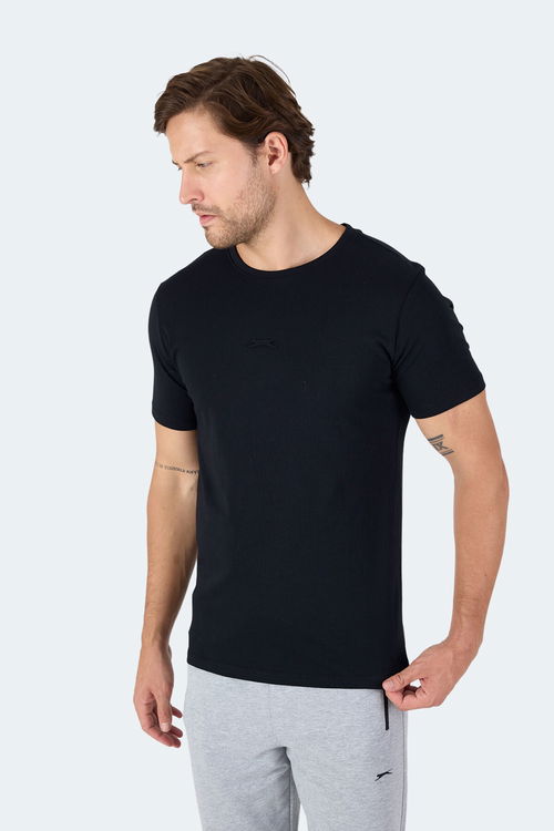 Slazenger VANN IN Erkek Siyah Tişört