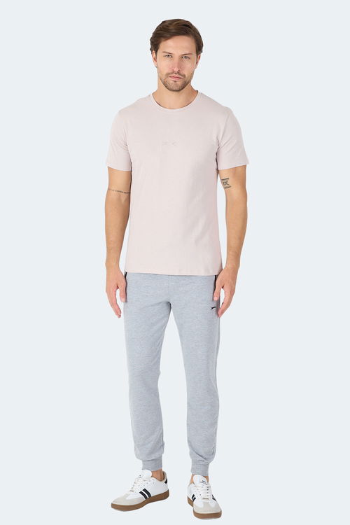 Slazenger VANN IN Erkek Taş Gri Tişört