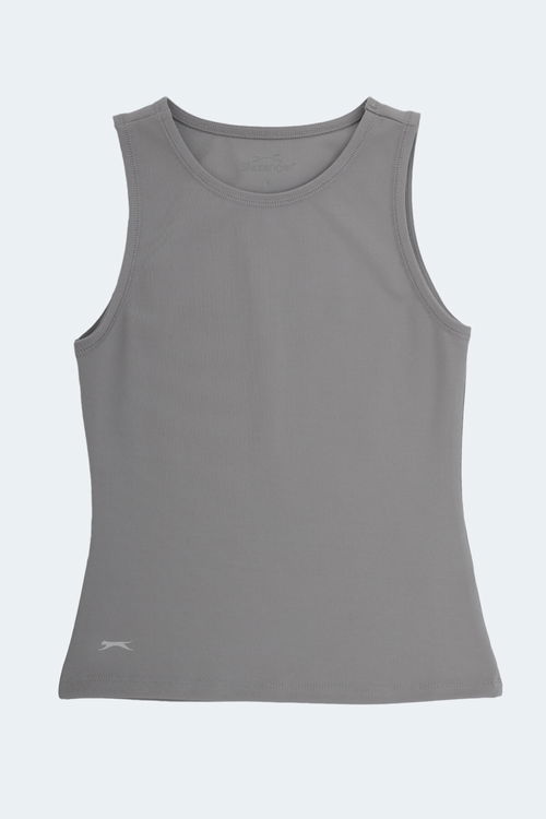 Slazenger VATIK Kadın Atlet Beyaz - Gri - Siyah