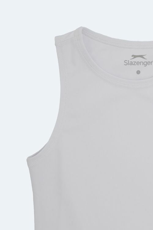 Slazenger VATIK Kadın Atlet Beyaz - Siyah - Lila