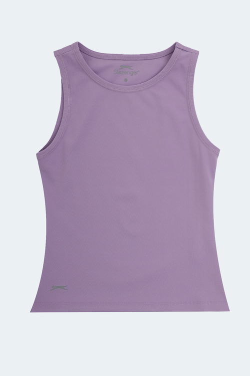 Slazenger VATIK Kadın Atlet Beyaz - Siyah - Lila